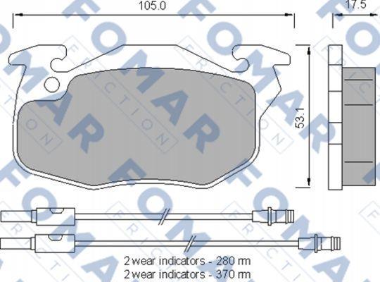 FOMAR Friction FO 553781 - Jarrupala, levyjarru inparts.fi