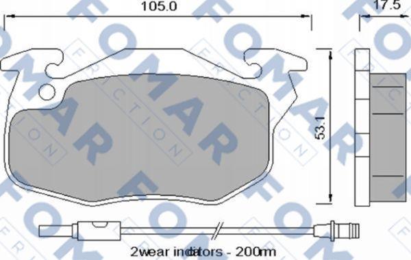 FOMAR Friction FO 529481 - Jarrupala, levyjarru inparts.fi