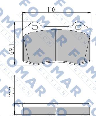 FOMAR Friction FO 699184 - Jarrupala, levyjarru inparts.fi