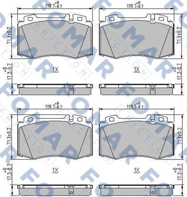 FOMAR Friction FO 694181 - Jarrupala, levyjarru inparts.fi