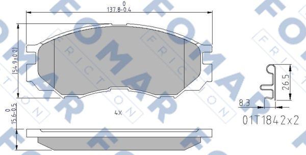 FOMAR Friction FO 690781 - Jarrupala, levyjarru inparts.fi