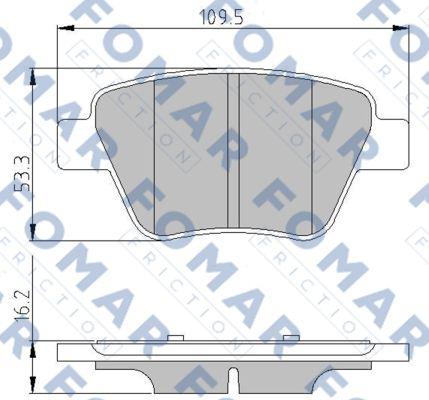 FOMAR Friction FO 691581 - Jarrupala, levyjarru inparts.fi