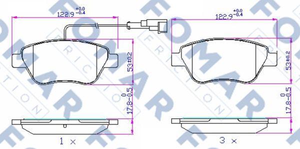 FOMAR Friction FO 693781 - Jarrupala, levyjarru inparts.fi