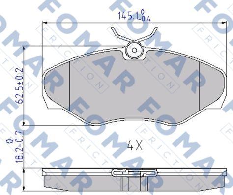 FOMAR Friction FO 692681 - Jarrupala, levyjarru inparts.fi