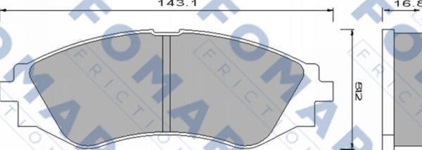 FOMAR Friction FO 649781 - Jarrupala, levyjarru inparts.fi