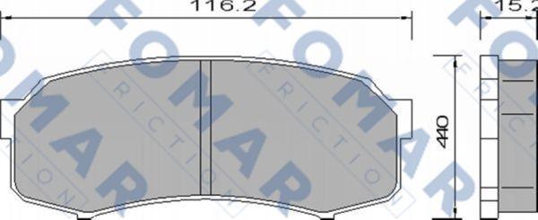 FOMAR Friction FO 644981 - Jarrupala, levyjarru inparts.fi