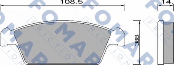 FOMAR Friction FO 644281 - Jarrupala, levyjarru inparts.fi