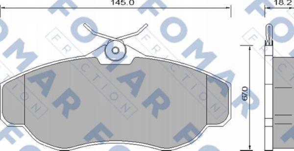 FOMAR Friction FO 646981 - Jarrupala, levyjarru inparts.fi