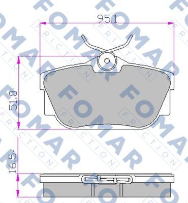 FOMAR Friction FO 646881 - Jarrupala, levyjarru inparts.fi