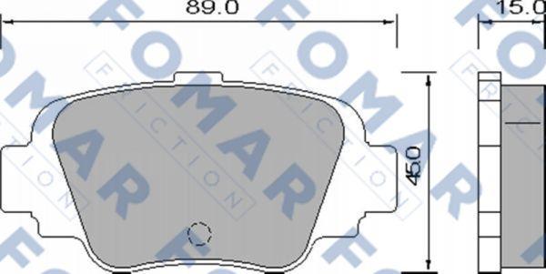 FOMAR Friction FO 640881 - Jarrupala, levyjarru inparts.fi