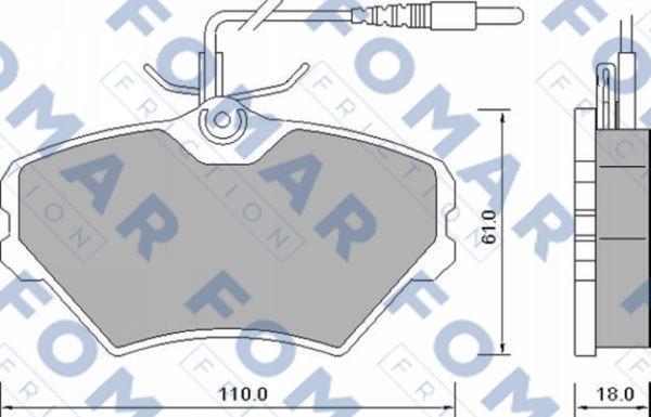 FOMAR Friction FO 643681 - Jarrupala, levyjarru inparts.fi