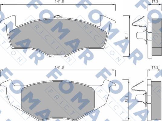 FOMAR Friction FO 643081 - Jarrupala, levyjarru inparts.fi