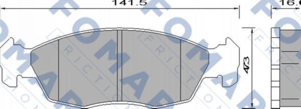 FOMAR Friction FO 642181 - Jarrupala, levyjarru inparts.fi