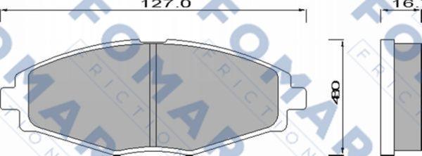 FOMAR Friction FO 642281 - Jarrupala, levyjarru inparts.fi