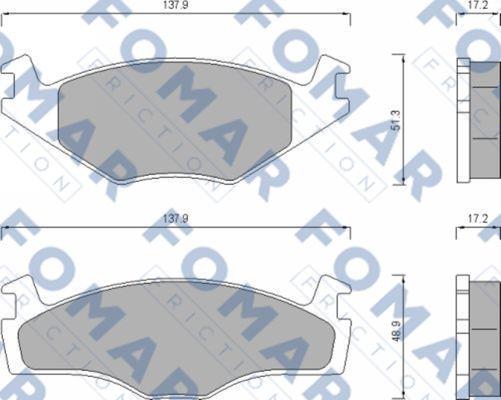 FOMAR Friction FO 647481 - Jarrupala, levyjarru inparts.fi