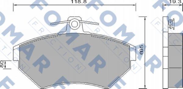 FOMAR Friction FO 647681 - Jarrupala, levyjarru inparts.fi