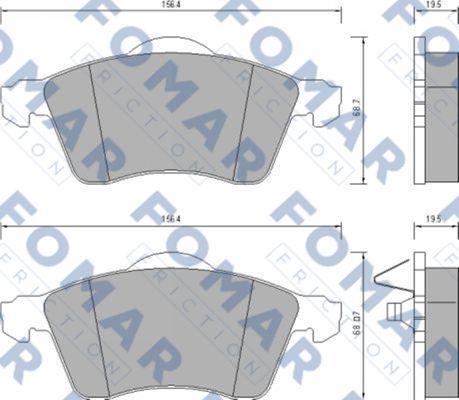 FOMAR Friction FO 647781 - Jarrupala, levyjarru inparts.fi