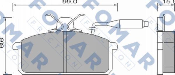 FOMAR Friction FO 654781 - Jarrupala, levyjarru inparts.fi