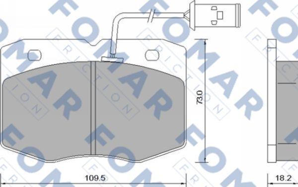 FOMAR Friction FO 658881 - Jarrupala, levyjarru inparts.fi