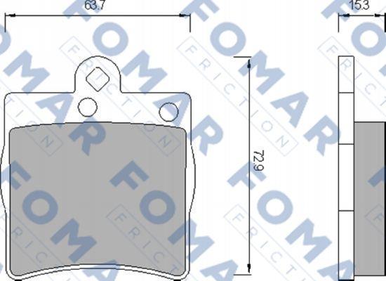 FOMAR Friction FO 653581 - Jarrupala, levyjarru inparts.fi