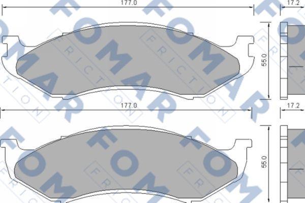 FOMAR Friction FO 664681 - Jarrupala, levyjarru inparts.fi