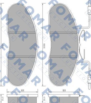 FOMAR Friction FO 664281 - Jarrupala, levyjarru inparts.fi