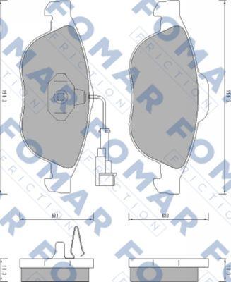 FOMAR Friction FO 665881 - Jarrupala, levyjarru inparts.fi