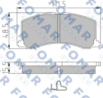 FOMAR Friction FO 665381 - Jarrupala, levyjarru inparts.fi