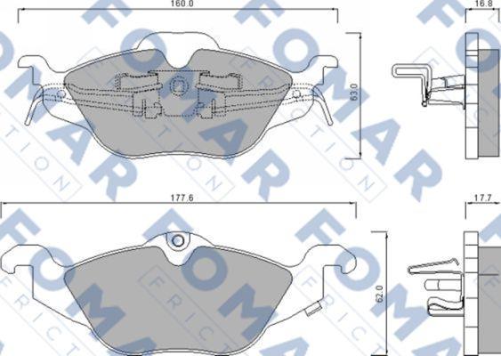 FOMAR Friction FO 666281 - Jarrupala, levyjarru inparts.fi