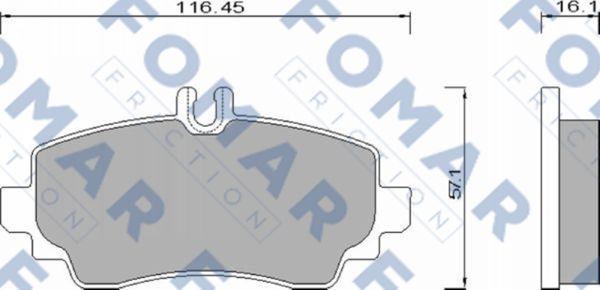 FOMAR Friction FO 668581 - Jarrupala, levyjarru inparts.fi