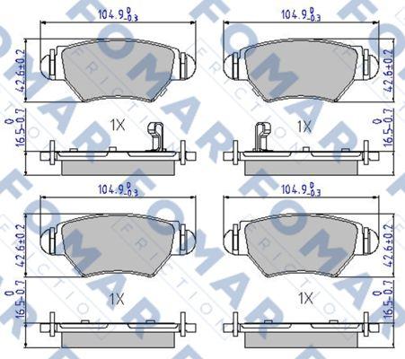 FOMAR Friction FO 668181 - Jarrupala, levyjarru inparts.fi