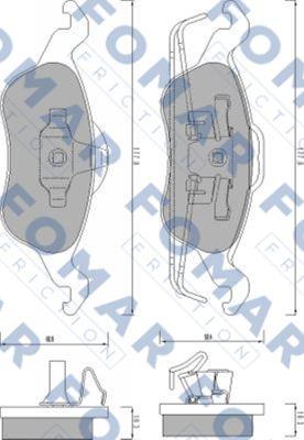 FOMAR Friction FO 668881 - Jarrupala, levyjarru inparts.fi