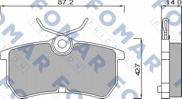 FOMAR Friction FO 668781 - Jarrupala, levyjarru inparts.fi