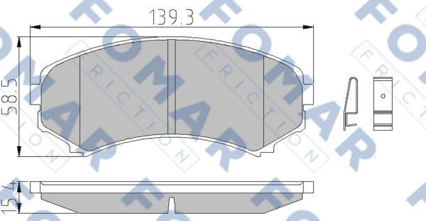 FOMAR Friction FO 663681 - Jarrupala, levyjarru inparts.fi