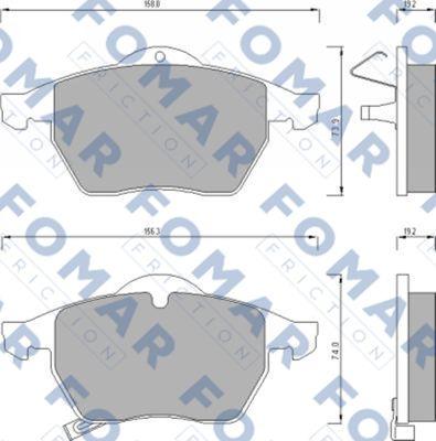 FOMAR Friction FO 667181 - Jarrupala, levyjarru inparts.fi