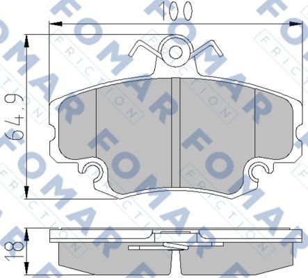 FOMAR Friction FO 608381 - Jarrupala, levyjarru inparts.fi