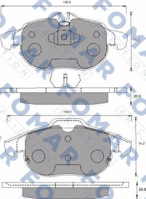 FOMAR Friction FO 689581 - Jarrupala, levyjarru inparts.fi