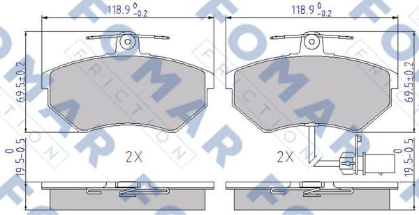 FOMAR Friction FO 689281 - Jarrupala, levyjarru inparts.fi