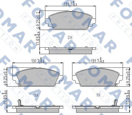 FOMAR Friction FO 689781 - Jarrupala, levyjarru inparts.fi