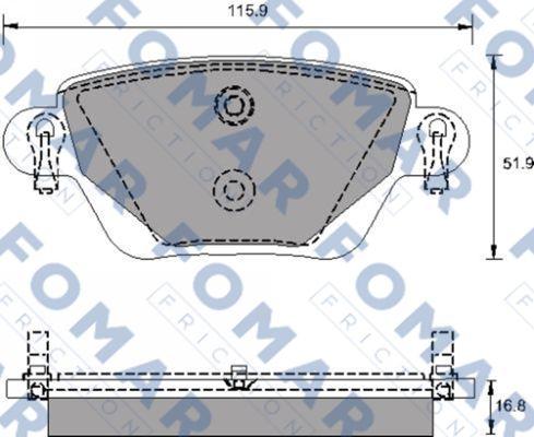 FOMAR Friction FO 684681 - Jarrupala, levyjarru inparts.fi