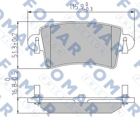 FOMAR Friction FO 684281 - Jarrupala, levyjarru inparts.fi