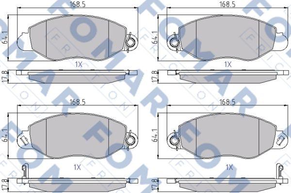 FOMAR Friction FO 684781 - Jarrupala, levyjarru inparts.fi