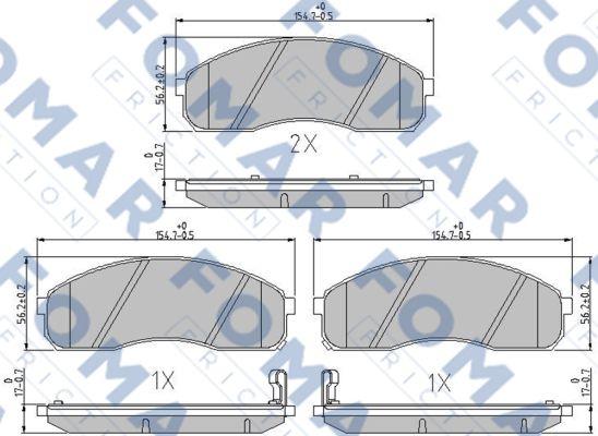 FOMAR Friction FO 685981 - Jarrupala, levyjarru inparts.fi