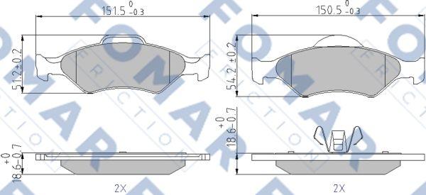 FOMAR Friction FO 685381 - Jarrupala, levyjarru inparts.fi