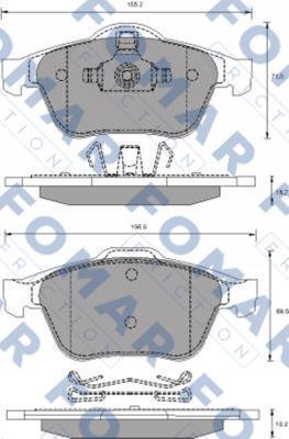 FOMAR Friction FO 686481 - Jarrupala, levyjarru inparts.fi