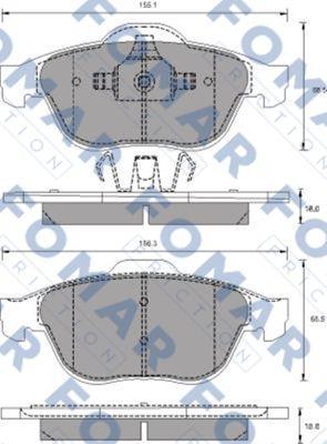 FOMAR Friction FO 686281 - Jarrupala, levyjarru inparts.fi