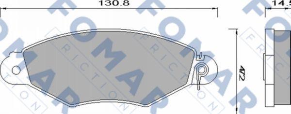 FOMAR Friction FO 680981 - Jarrupala, levyjarru inparts.fi