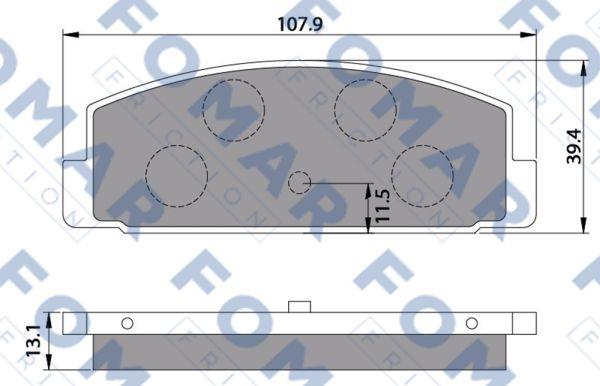 FOMAR Friction FO 680181 - Jarrupala, levyjarru inparts.fi