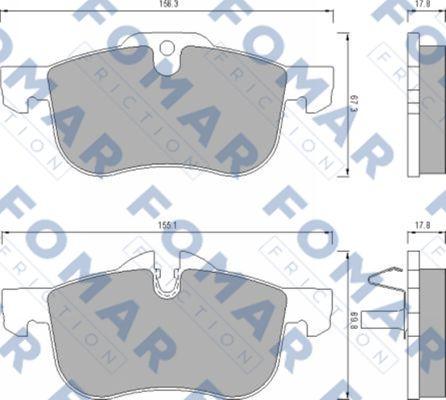 FOMAR Friction FO 680381 - Jarrupala, levyjarru inparts.fi