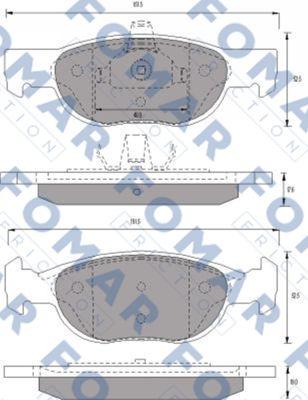 FOMAR Friction FO 688481 - Jarrupala, levyjarru inparts.fi